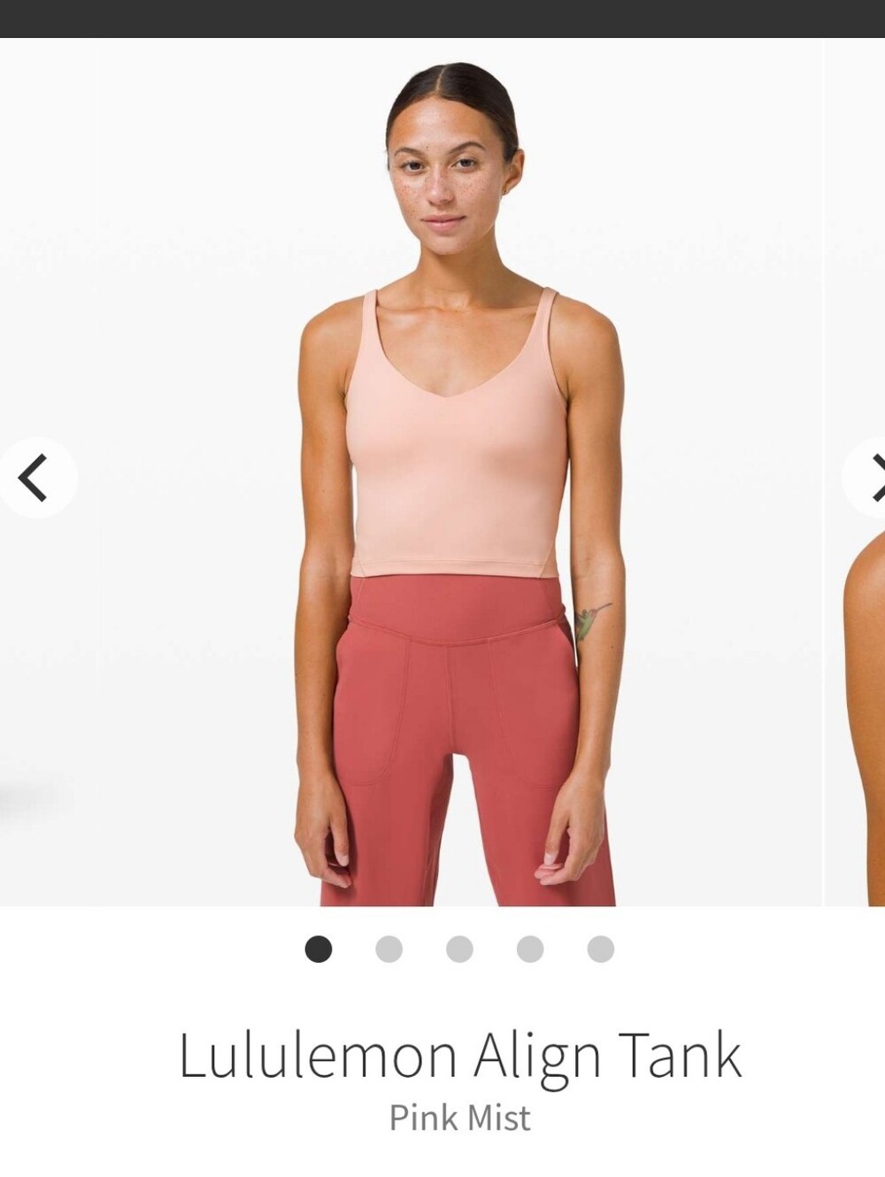 lululemon athletica Align Tank - Pink Mist Sz 8